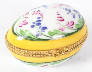Limoges Egg Shape Box