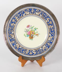 Wedgewood Dinner Plate with Sterling Rim