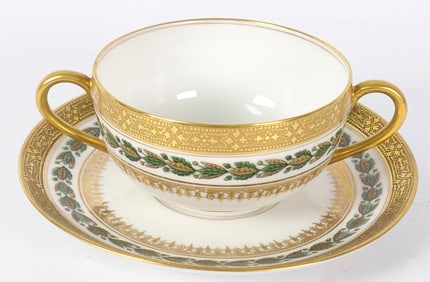 Limoges Soup Cup and Saucer