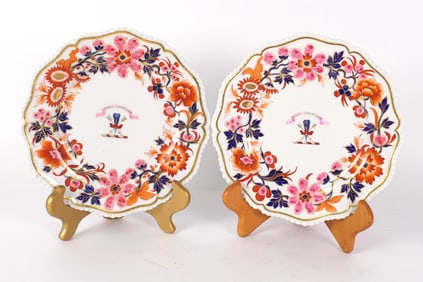 Antique Flight, Barr and Barr Dessert Plates