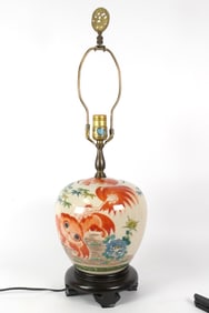 Asian Style Foo Dog Design Table Lamp