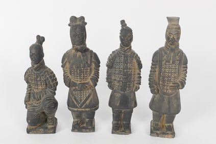Set of Four Terracotta Warriors