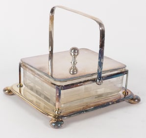 Silverplate Frame Dish