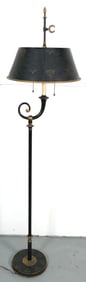 Pole Lamp with Tole Shade