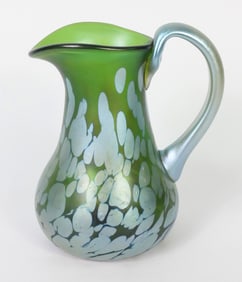Art Glass Pitcher by Carl Radke