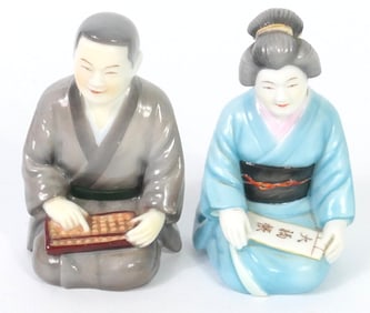 Vintage Japanese Porcelain Salt and Pepper Shakers