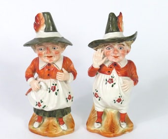 Ceramic Accent Figure Pair