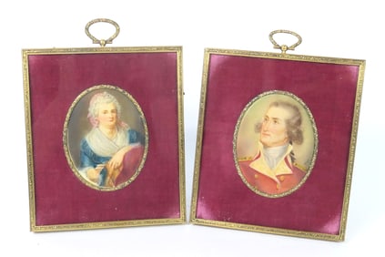 Victorian Portrait Pair