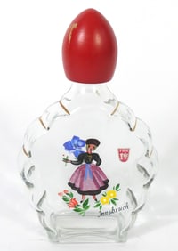 Hand Painted Glass Decanter