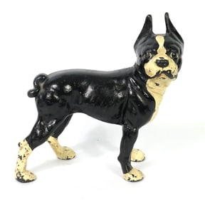 Cast Iron Boston Terrier Door Stop