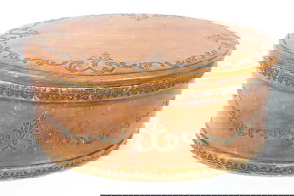 Oval Leather Box
