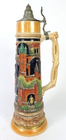 Tall Medieval Castle Stein by Gerz