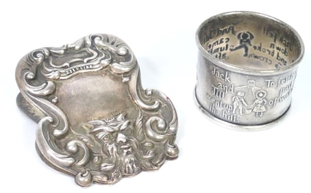 Sterling Silver Clip and Napkin Ring