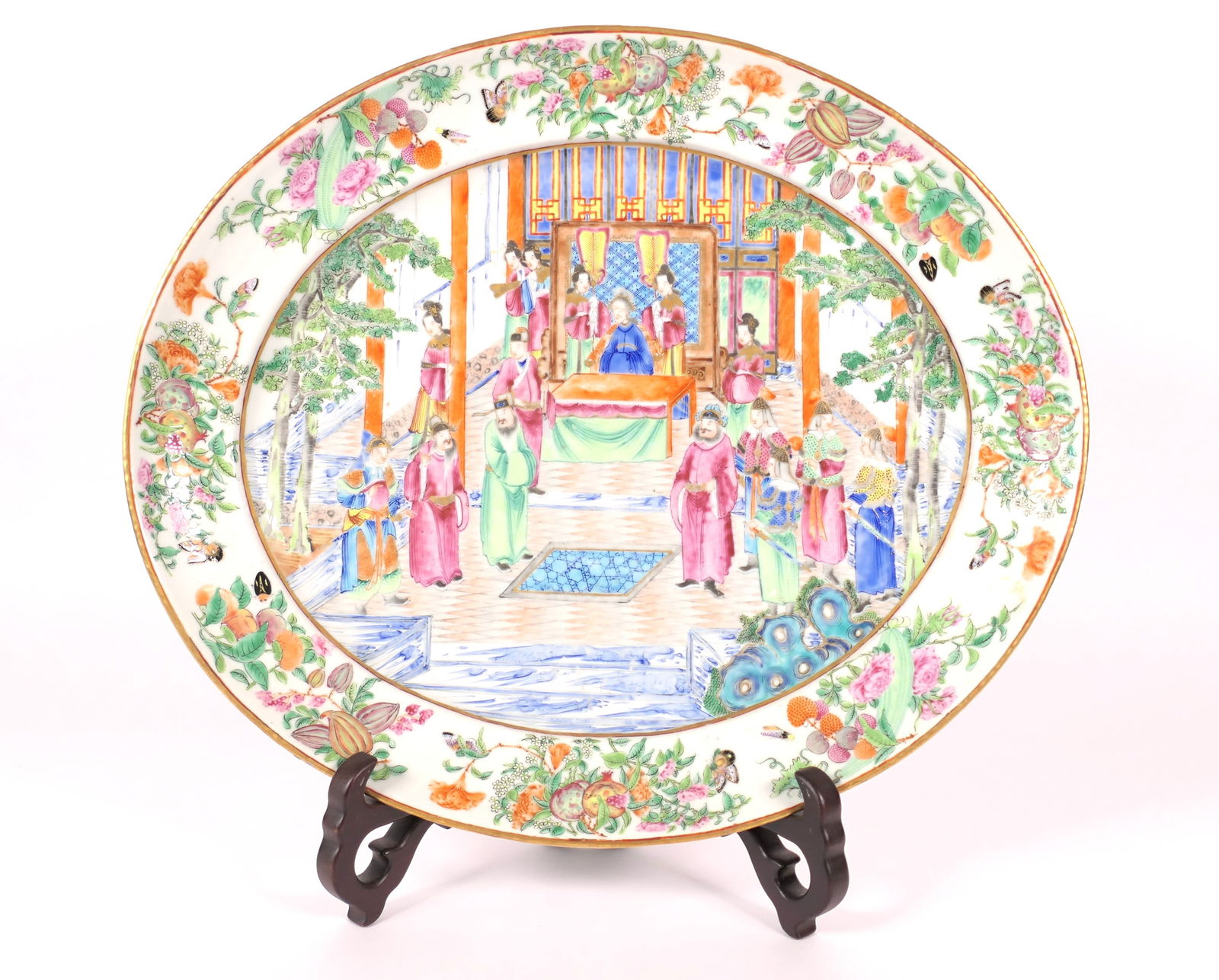 Large Antique Chinese Export Platter (1 of 3)