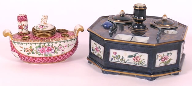 Two Antique Inkwells
