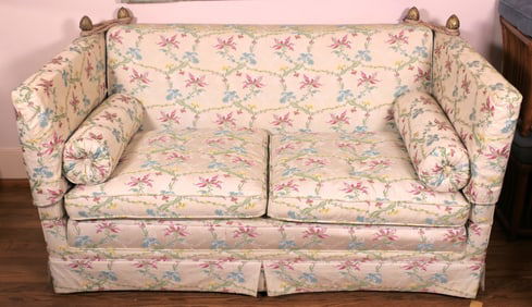 Knole Style Drop Arm Settee