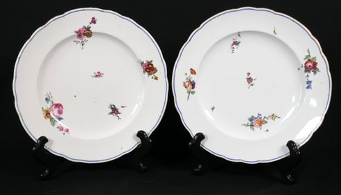 Two Antique Sevres Plates
