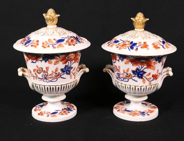 Two Antique Chamberlain Worcester Tureens