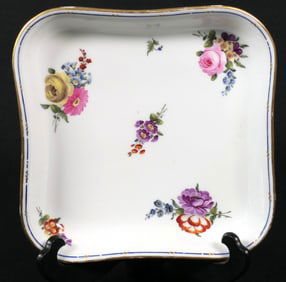 Antique Fabrique de la Courtille Square Dish