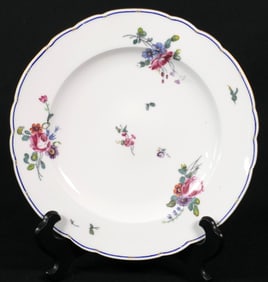 Blue Trim Dinner Plate