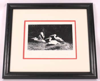 "Freezeout Lake Pelicans" by Misty Jarvis