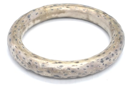 Animal Print Sterling Bangle
