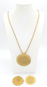Three Aztec Inspired Pendants