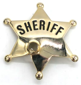 Sherrif Badge with Bullet Hole