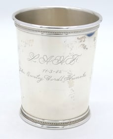 Monogrammed Sterling Mint Julep Cup
