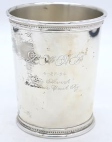Monogrammed Sterling Mint Julep Cup