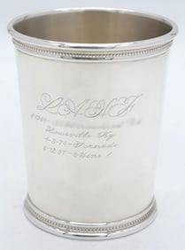 Monogrammed Sterling Mint Julep Cup
