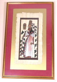 Egyptian Hand Painted Woman Artwork