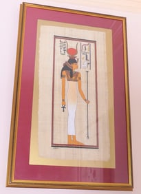 Egyptian Hand Painted Goddess Isis Artwork
