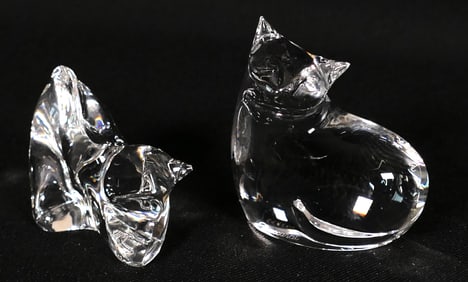 Two Baccarat Cats
