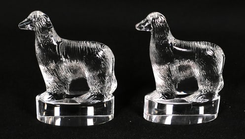 Pair of Hoya Afghan Hounds.