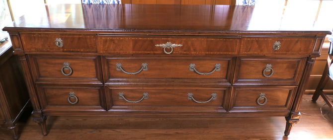 Henredon French Regency Mahogany Long Dresser
