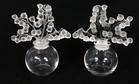Two Lalique Perfume Bottles