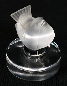 Lalique Sparrow Paperweight