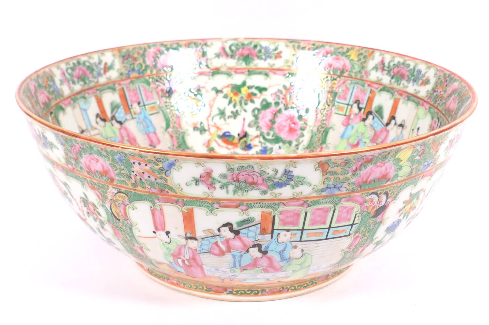 Antique Rose Medallion Large Bowl