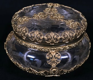 Antique French Art Nouveau Dresser Box