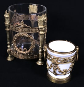 Two Ormolu Accented Pieces