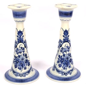 Delft Holland Candlesticks