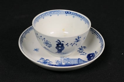 Antique Asian Tea Bowl and Coordinating Bowl