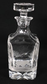 Four Queen Anne Crystal Decanter