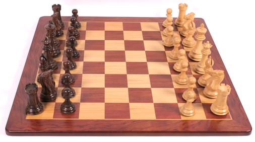 Carved Wood Chess Set
