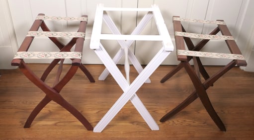 Three Luggage Racks