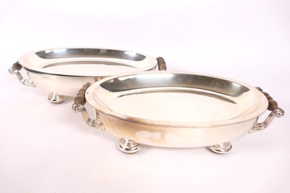 Pair of Antique Georgian Sheffield Warmers