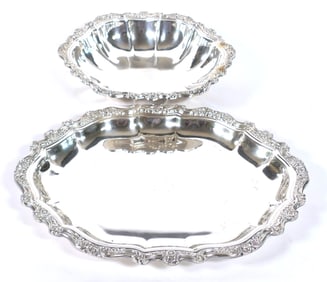 Two Silver Plate Serving Pieces