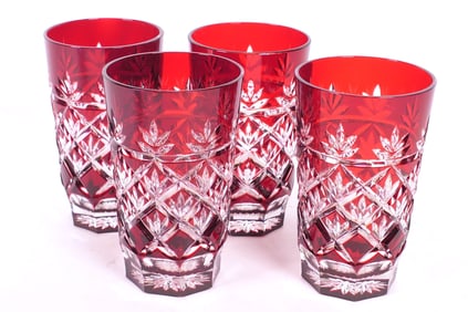 Bohemian Crystal Highball Glasses