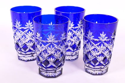 Bohemian Crystal Highball Glasses